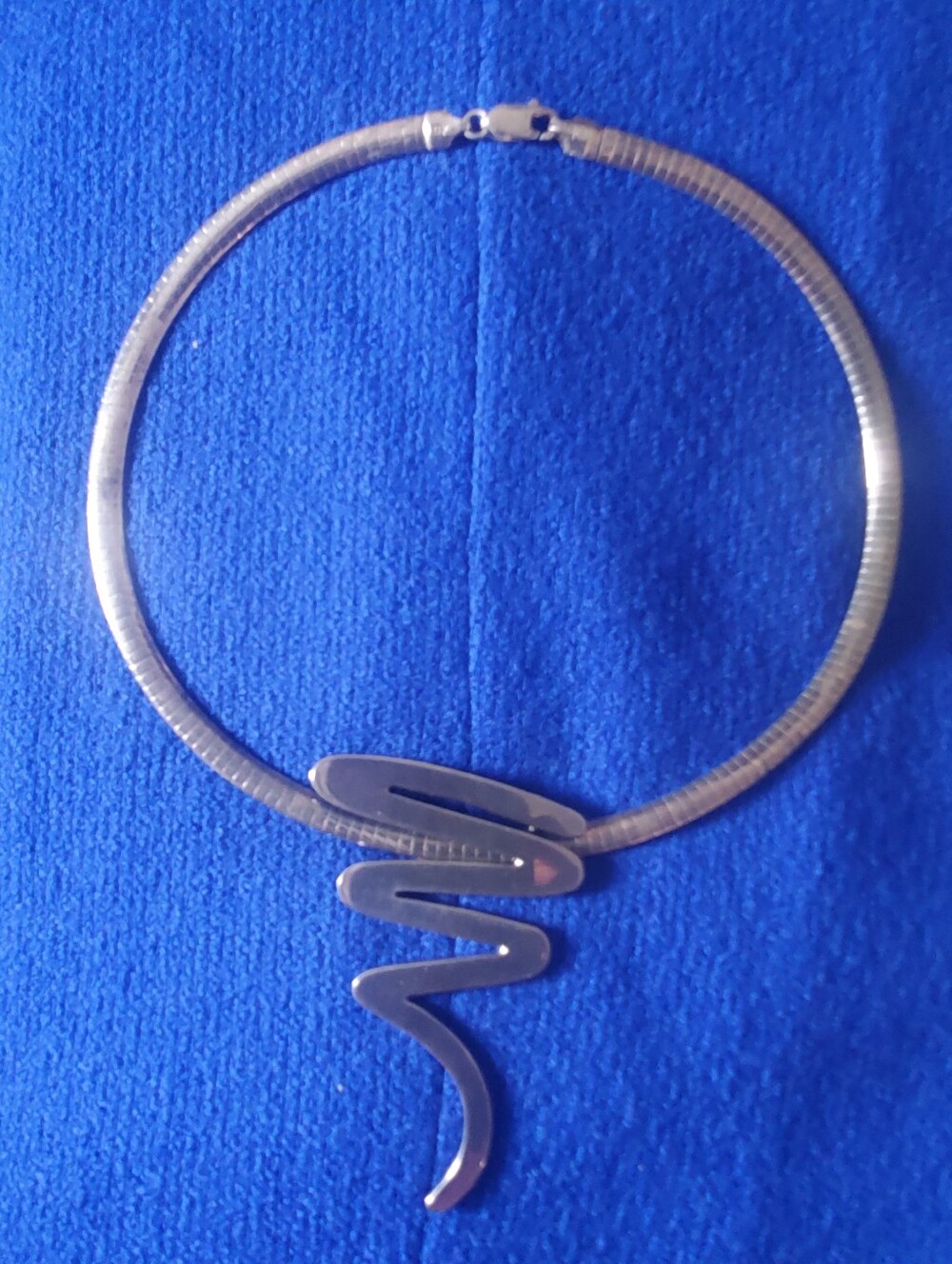 Vintage Sterling Silver Mens Necklace Pendant Taxco Mexico 925 Italy 23"L - Picture 2 of 7